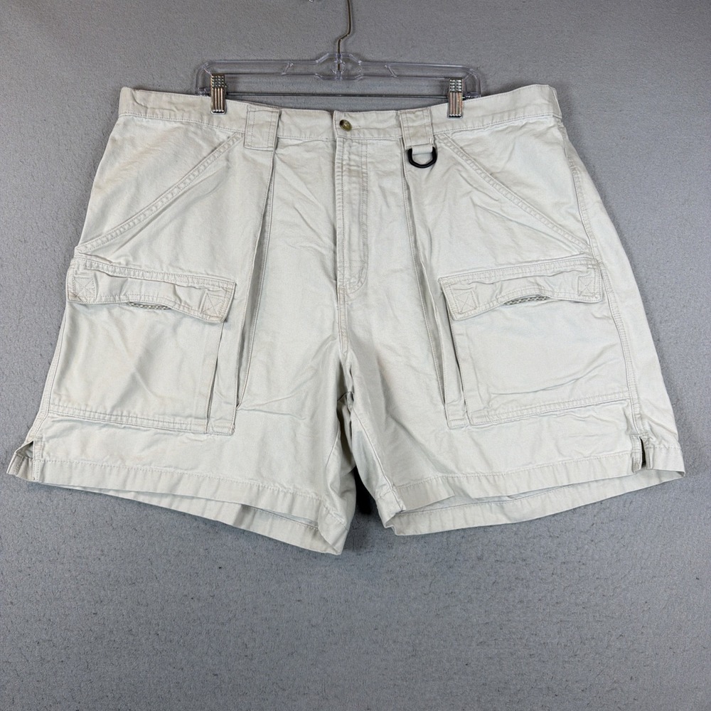 Columbia Men's Beige Cargo Shorts Regular Fit XXL Outdoor Hiking